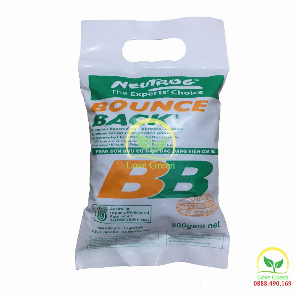 Phân Hữu Cơ Bounce Back Úc 500G