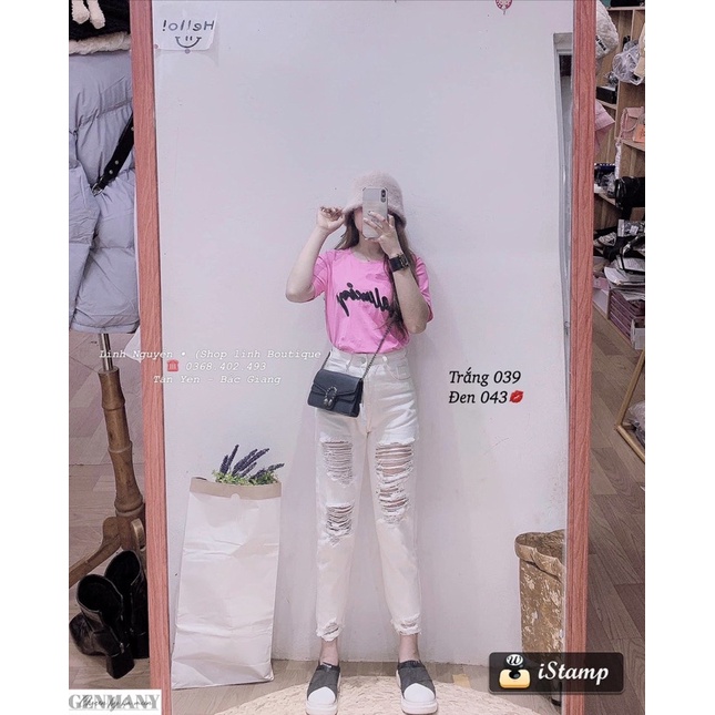 QUẦN BAGGY BÒ RÁCH SIÊU HOT