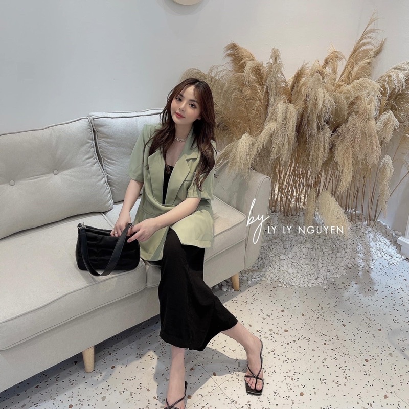 BÁN SỈ ÁO  BLAZER CỘC TAY 2 LỚP 4 MÀU CHO NỮ