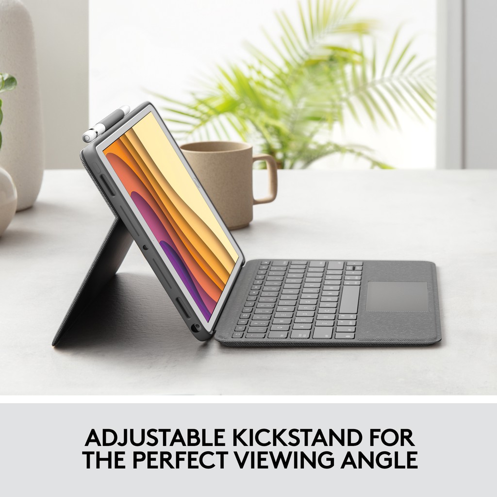 Bao da kèm bàn phím Logitech Combo Touch dành cho iPad Air(Gen 3) và iPad Pro 10.5 inch | BigBuy360 - bigbuy360.vn