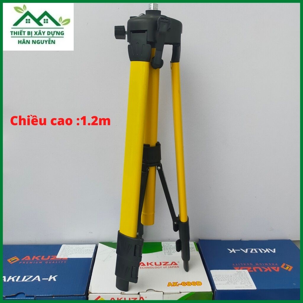 Chân máy cân bằng laser Akuza,bắn cốt,cân mực laze cao 1.2m