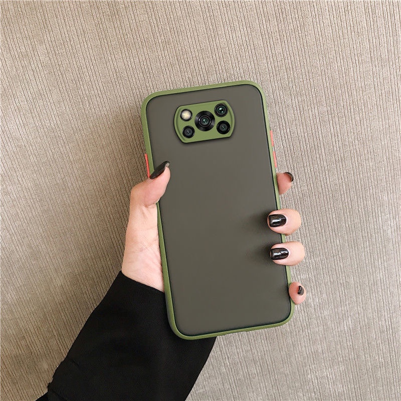 Ốp điện thoại mặt nhám chống sốc cho Xiaomi POCO C65 M5s C40 X3 NFC F3 F4 GT M4 Pro 5G