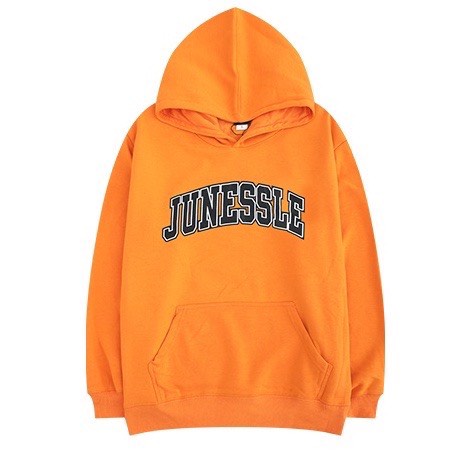 Áo Nỉ Hoodie JUNE Màu Cam Cháy Cực Dày Đẹp Form To Nam Nữ Unisex