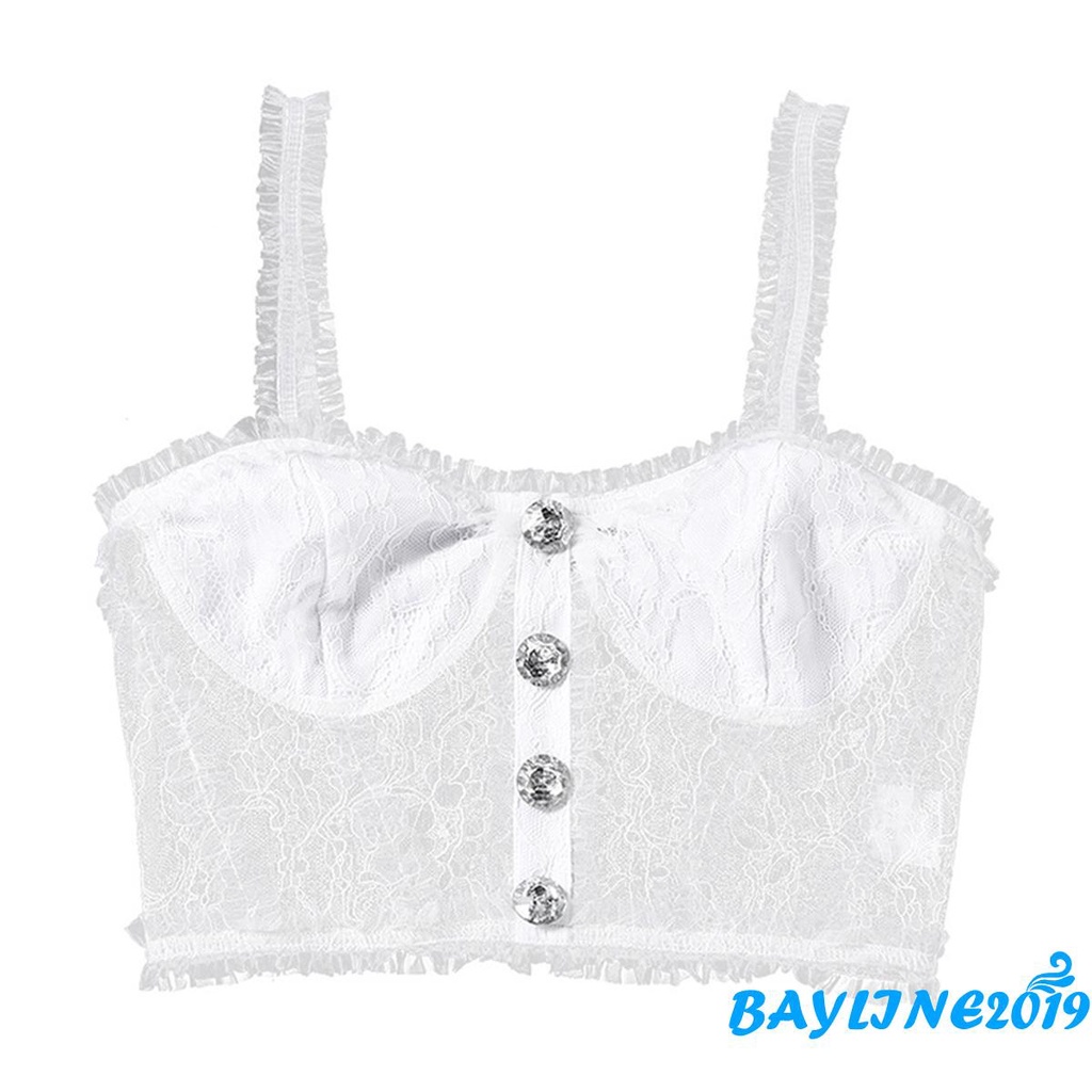 Áo Croptop Hai Dây Thiết Kế Đơn Giản Quyến Rũ Cho Nữ