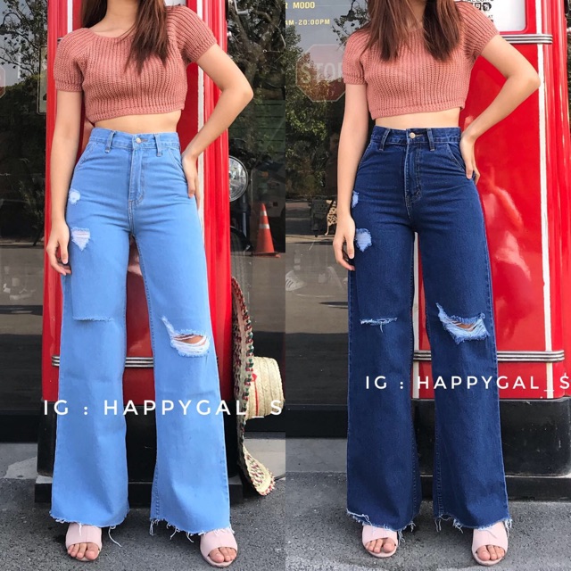 Cao Cấp 26-40 "Happygal (Model: Flared Barrel 01 Quần Jean Ống Thẳng)