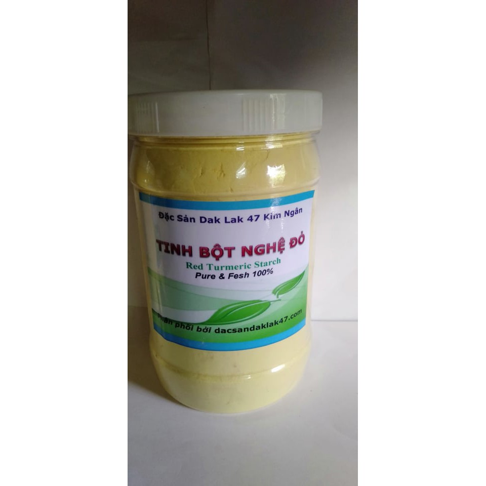 500g Tinh bột nghệ đỏ nguyên chất nhà làm