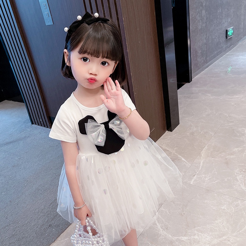 Đầm công chúa Nina Kids đính kim tuyến lấp lánh đáng yêu dành cho bé gái từ 0 - 4 tuổi