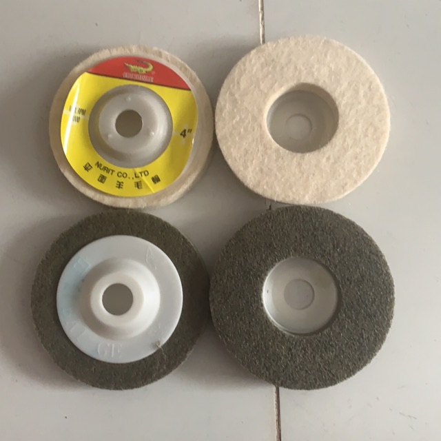 Nỉ đánh bóng  ( xám , trắng) 100mm