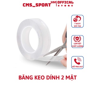 【Có sẵn】3m Băng Dính keo 2 Mặt Đa Năng Trong Suốt Hot Tiktok độ dày 1mm, 2mm - CMS