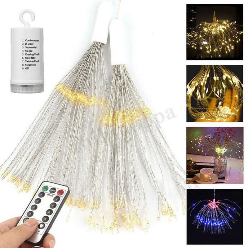 Đèn LED 8 Kiểu Pháo Hoa Trang Trí Giáng Sinh