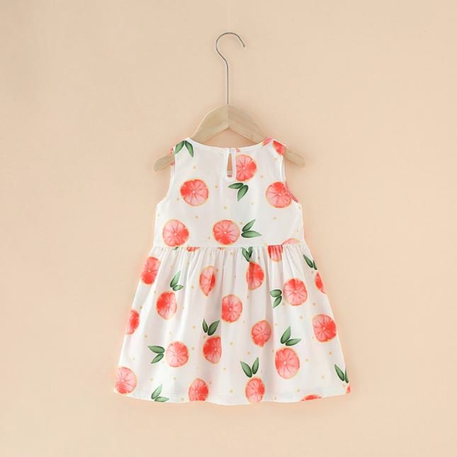 Váy bé gái cotton thô AM640 cho bé gái mẫu mới hè thoáng mát - đầm bé gái từ sơ sinh đến 18kg