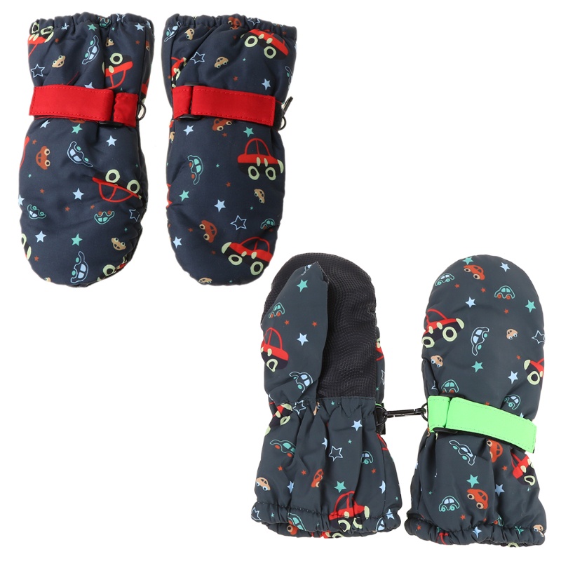 Đôi Găng Tay Trượt Tuyết Chống Gió Chống Thấm Nước Có Thể Điều Chỉnh Cho Bé
