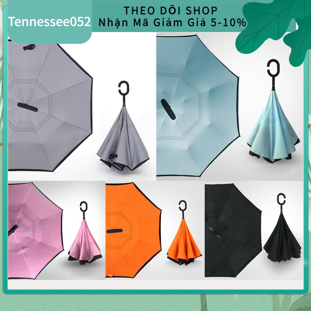 Ô gấp ngược đi ô tô tự động 2 Lớp chống thấm nước với tay cầm hình chữ C【Tennessee052】