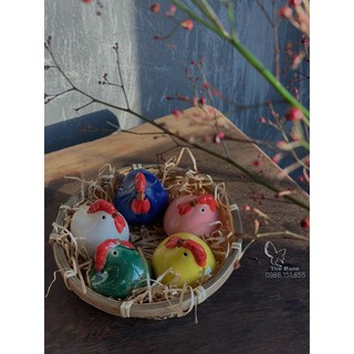 Gà Con Bằng Gốm - Decor Trang Trí Phòng Khách - Ban Công - Vườn Cây