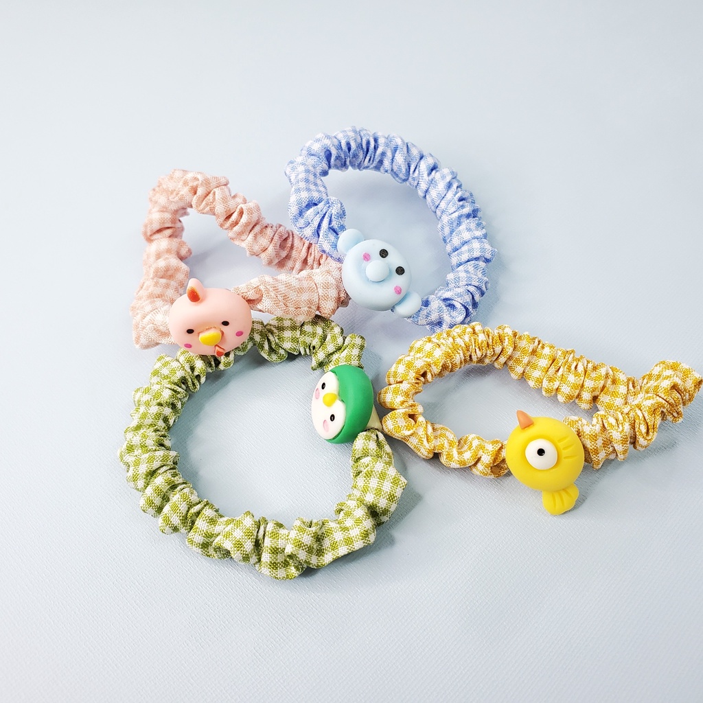 COMBO 4 DÂY CỘT TÓC HÌNH THÚ DỄ THƯƠNG T09