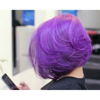 Màu Nhuộm Phủ Bóng 5D Tím Xanh pha sẵn, tiện lợi, dễ sử dụng, Không cần đi Oxy, Không cần nhuộm nền