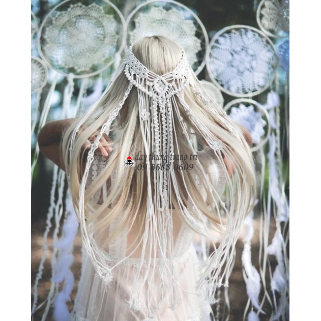Dây thừng macrame 5mm, 10m, dây thừng se trắng ngà, decor, handmade