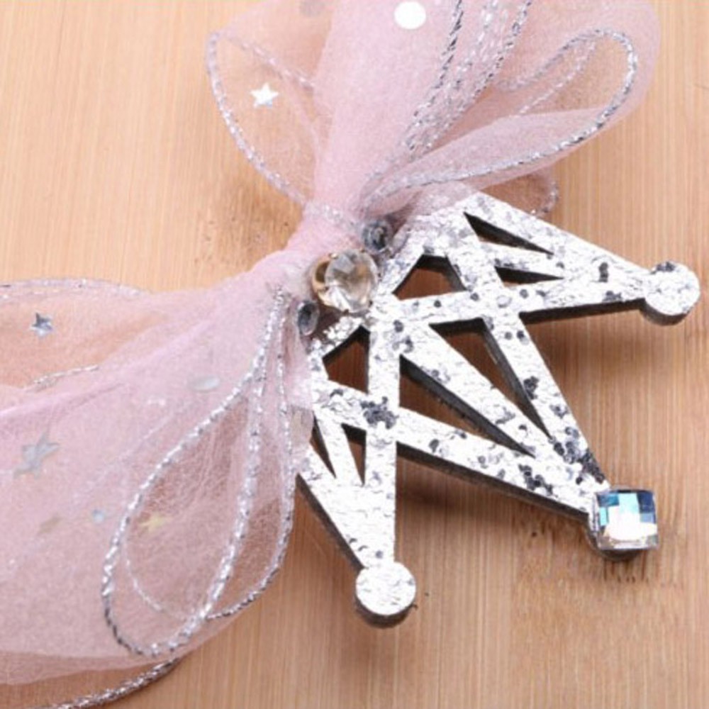 Cài Tóc Công Chúa Lấp Lánh Nhiều Màu Cho Bé Gái