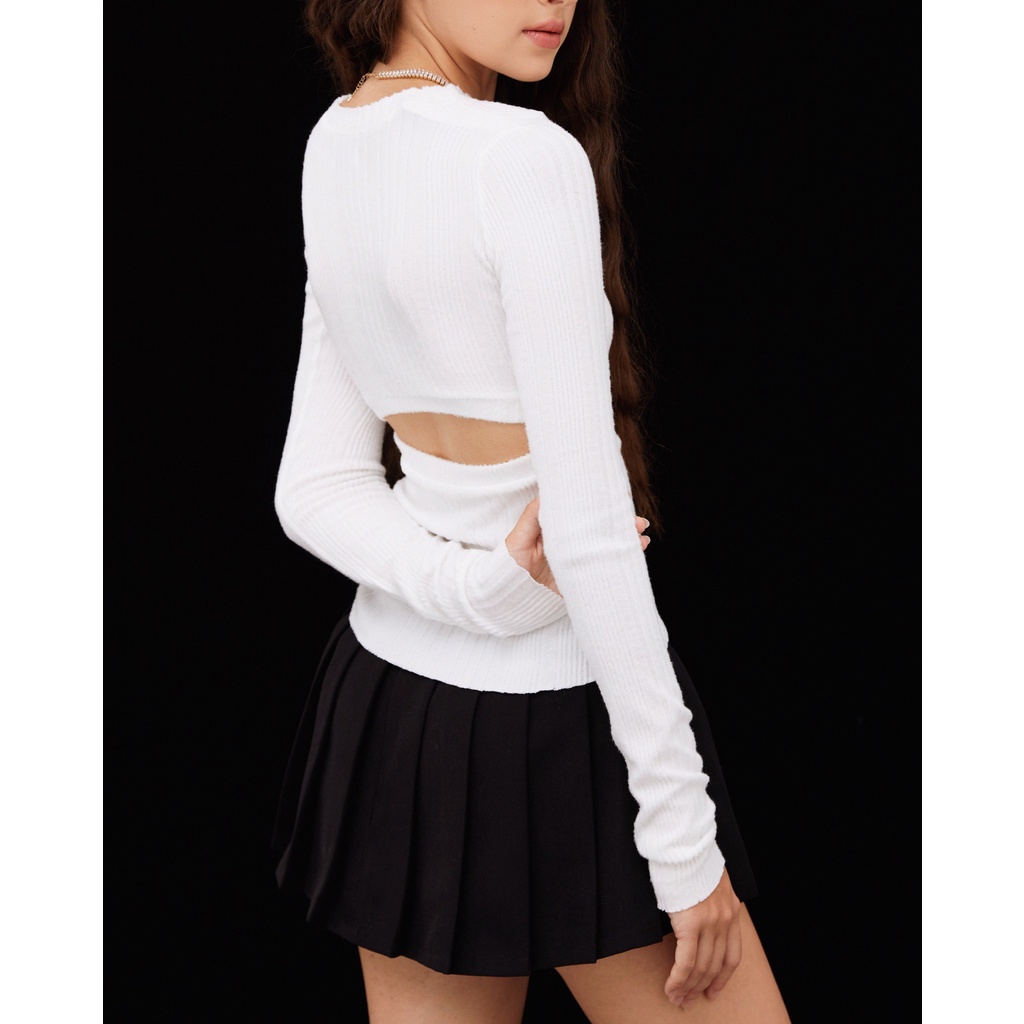 ITSCICICO - Chân váy tennis BECKA  đen xếp ly