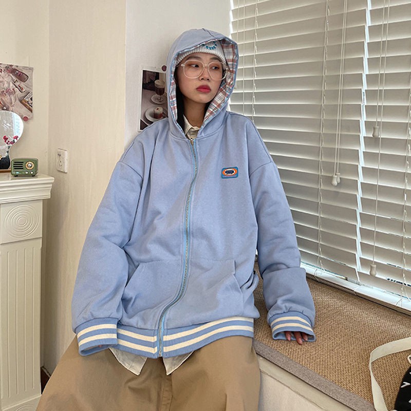 Áo Khoác Ca Rô Hai Mặt Phong Cách Hàn Quốc 2021 Cho Nữ | BigBuy360 - bigbuy360.vn