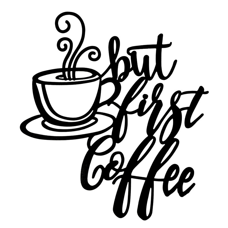 Chữ Kim Loại Màu Đen Treo Tường Trang Trí Quán Cà Phê / Nhà Bếp / Khách Sạn