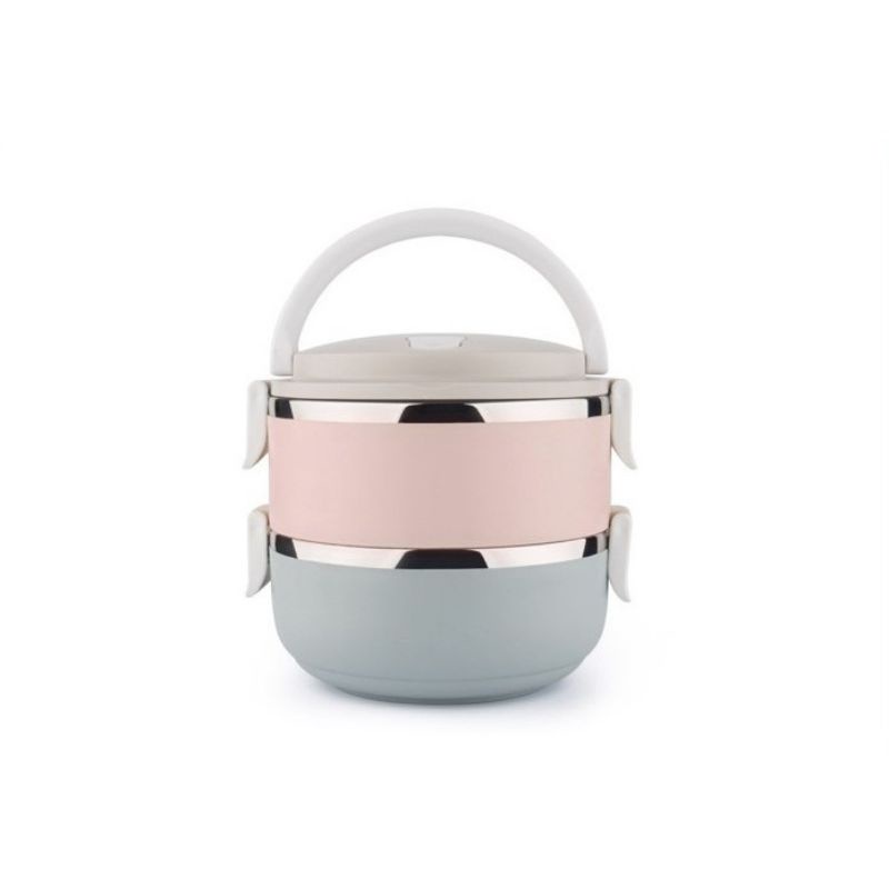 HỘP CƠM GIỮ NHIỆT 2 TẦNG LUNCH BOX - HỘP CƠM VĂN PHÒNG 2 TẦNG RUỘT INOX