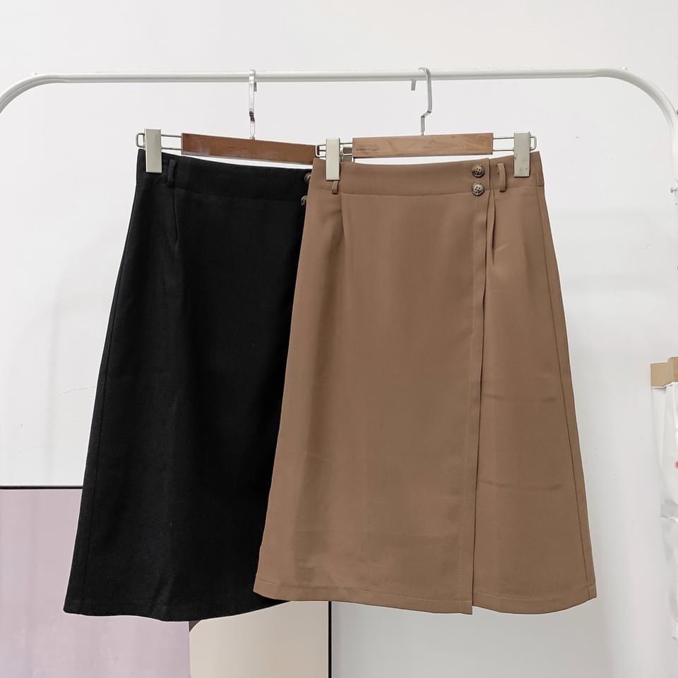 Chân váy A dài 2 cúc nhựa | BigBuy360 - bigbuy360.vn