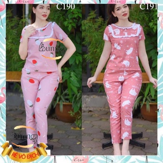 Quần áo bộ nữ mặc nahf, Đồ bộ mặc nhà đẹp mềm mát không nhăn