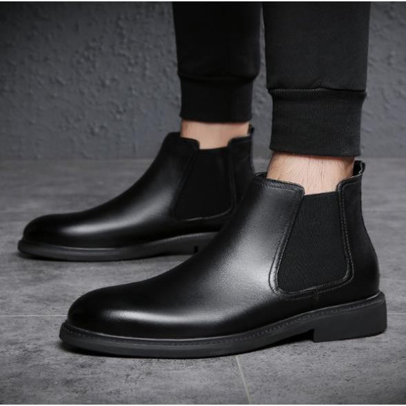 Giày Boot Nam - Chelsea Boots Da Bóng Cao Cấp GN292 -o97 ! :