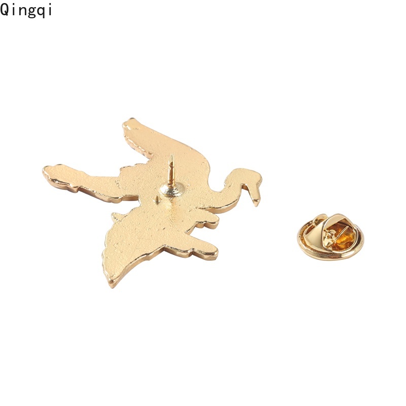 Ghim cài áo Miss Zoe hình cá Koi/ chim hạc may mắn bằng hợp kim tráng men xinh xắn