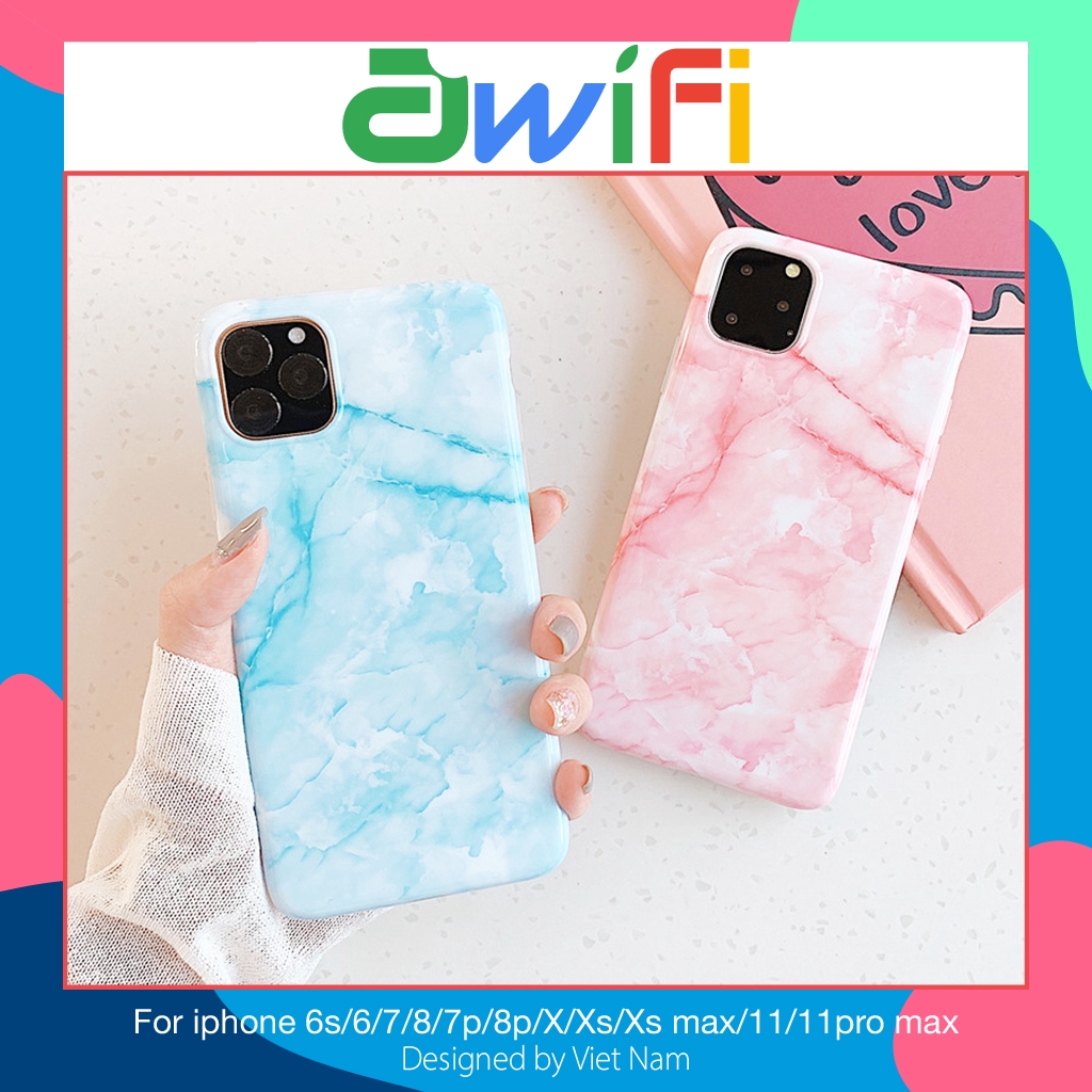 Ốp iphone - Ốp lưng Vân Đá Độc Đáo IMD 6/6s/6plus/6s plus/7/8/7plus/8plus/x/xs/xs max/11/11pro max - Awifi Case G4-3 | BigBuy360 - bigbuy360.vn