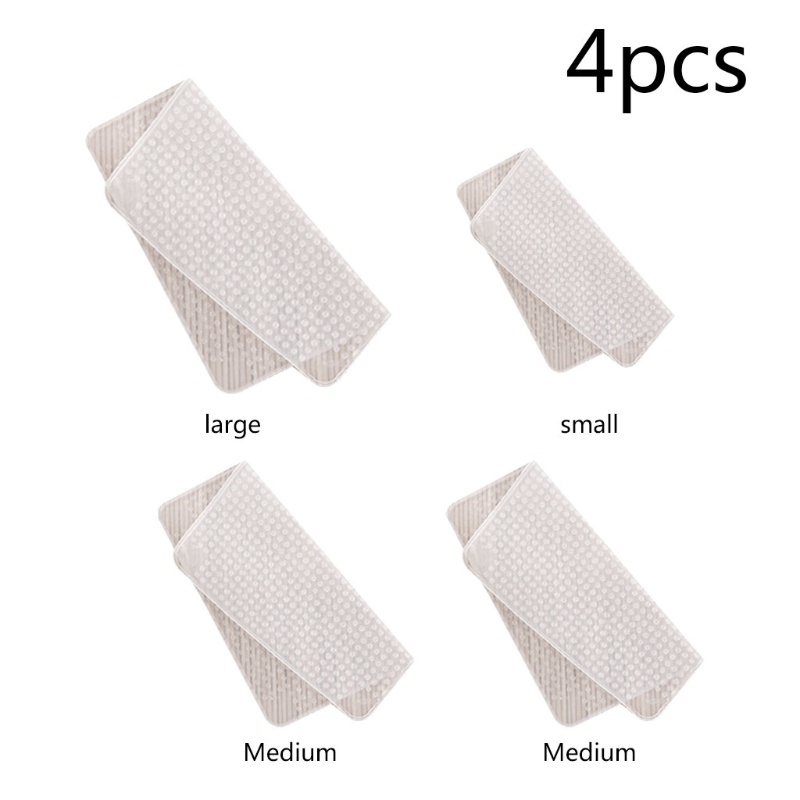 Set 4 Miếng Silicon Trong Suốt Đậy Thực Phẩm Tái Sử Dụng Tiện Lợi