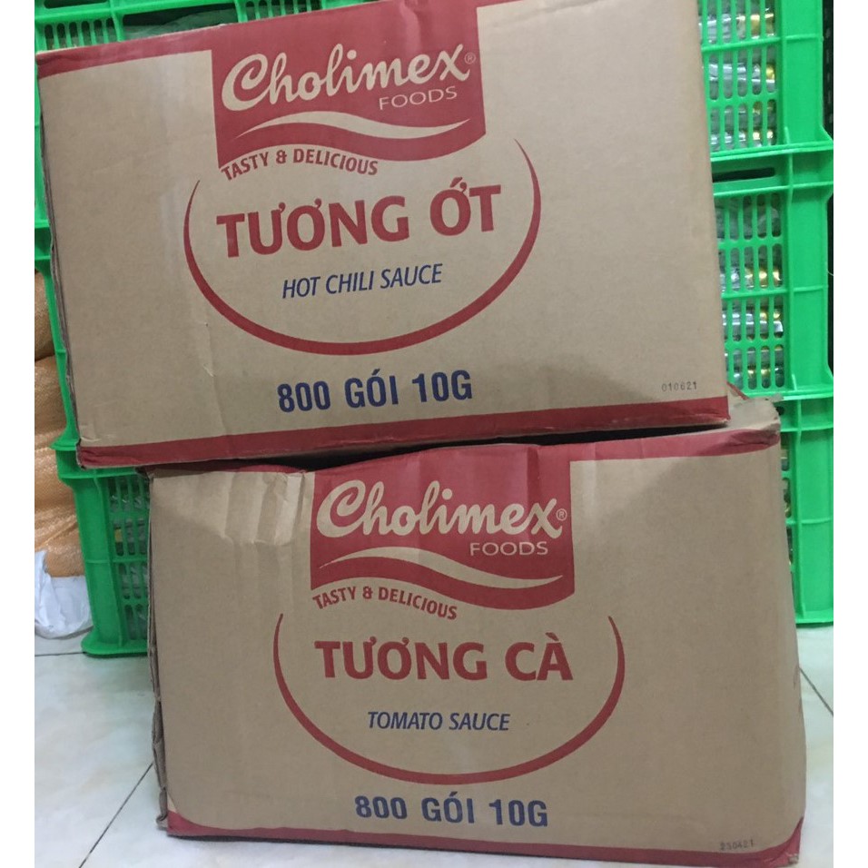 Tương cà cholimex gói 10g dùng mang đi tiện dụng - Bịch 50 gói
