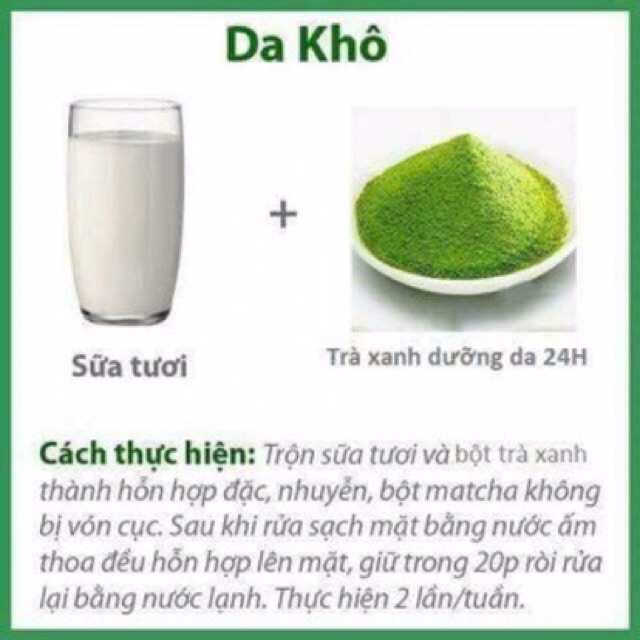 2 LẠNG BỘT TRÀ XANH MÁT CHA NGUYÊN CHẤT