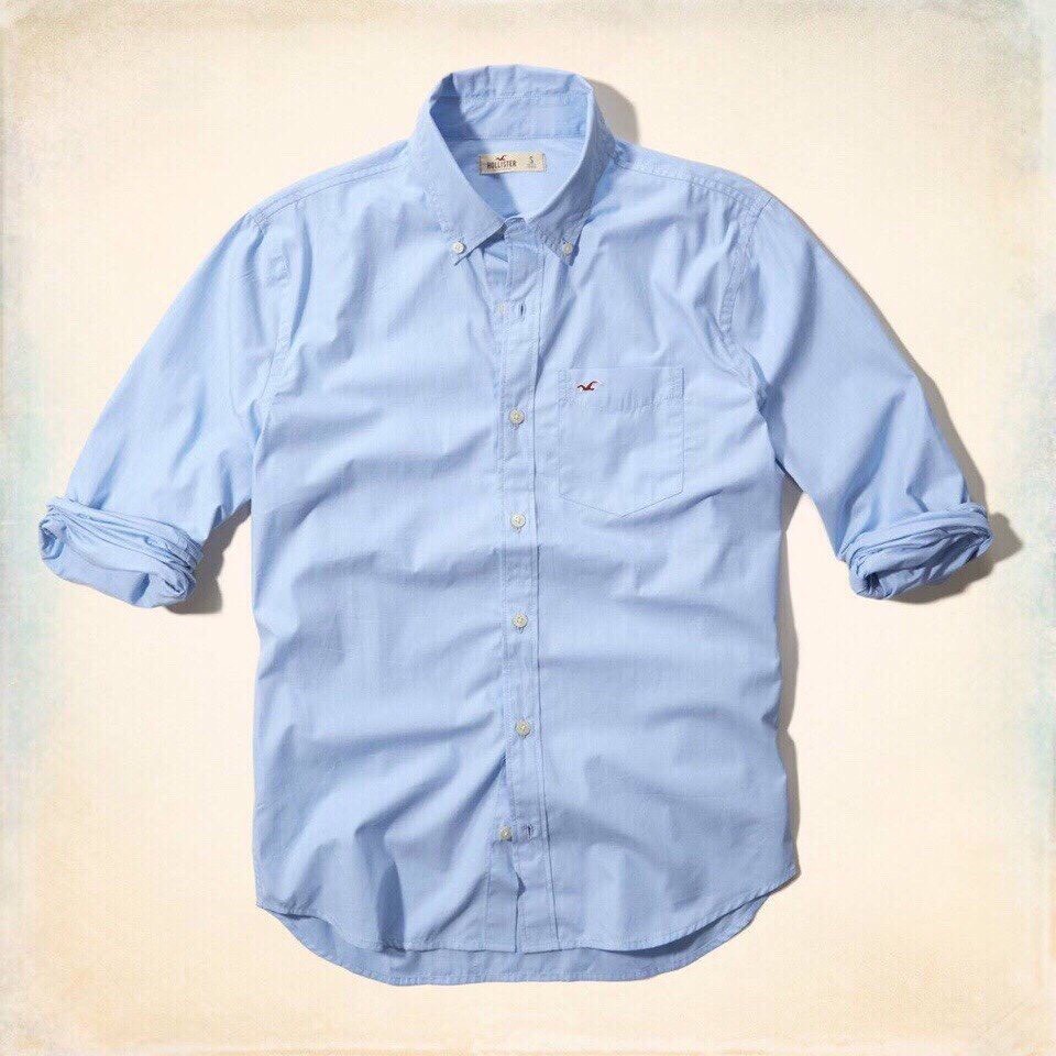 $ 9 Áo sơ mi nam Hollister thun kim cương co giãn cực đẹp y hình 100%, ngoài đẹp hơn trong hình giá rẻ.(được đổi trả) | BigBuy360 - bigbuy360.vn