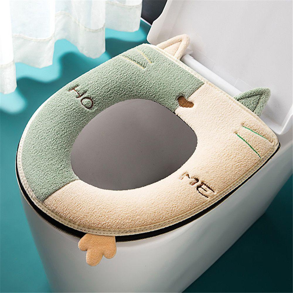 LEISURE Vỏ Bọc Bệ Ngồi Bồn Cầu Có Tay Cầm Chất Liệu Dày Dặn Ấ