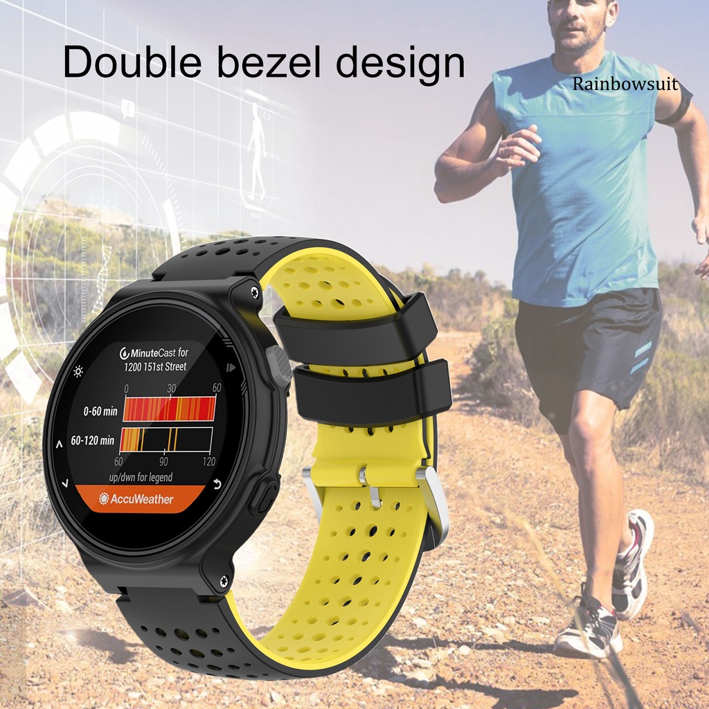 Dây Đeo Silicone Nhiều Màu Sắc Cho Đồng Hồ Garmin 220 / 230 / 235