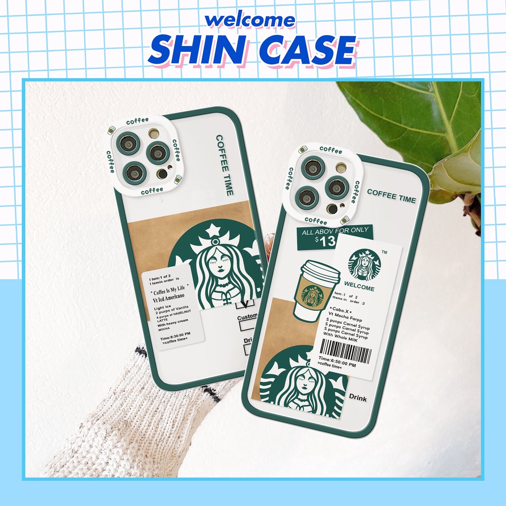 Ốp lưng iphone Coffee Time trong cạnh vuông 6/6plus/6s/6splus/7/7plus/8/8plus/x/xs/11/12/13/14/pro/max/promax/plus | BigBuy360 - bigbuy360.vn