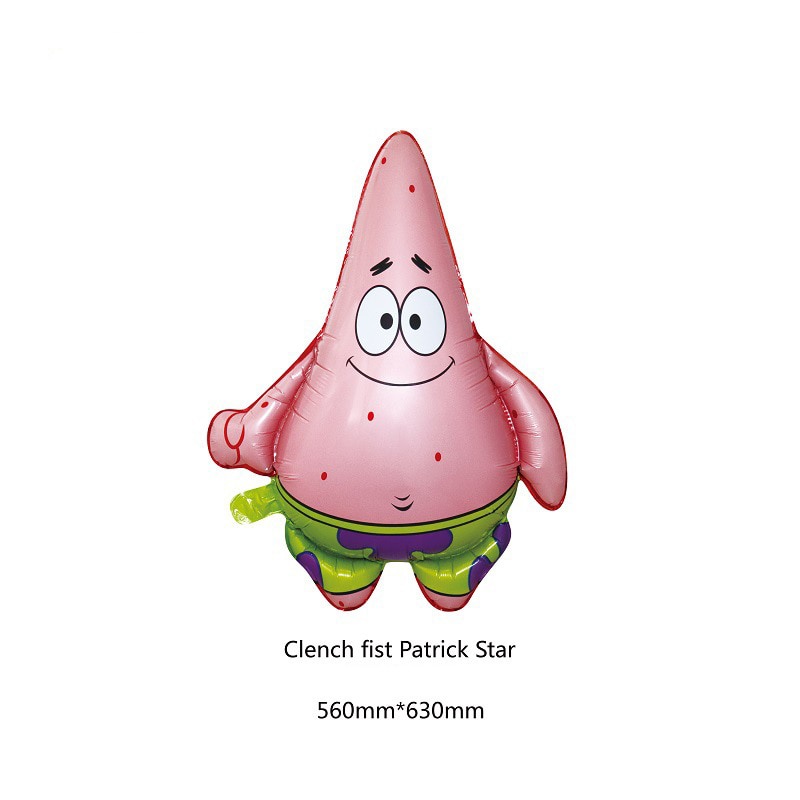 Bong Bóng Giấy Nhôm Hình Chú Bọt Biển Hoạt Hình Dùng Một Lần Trang Trí Tiệc Sinh Nhật Cho Bé