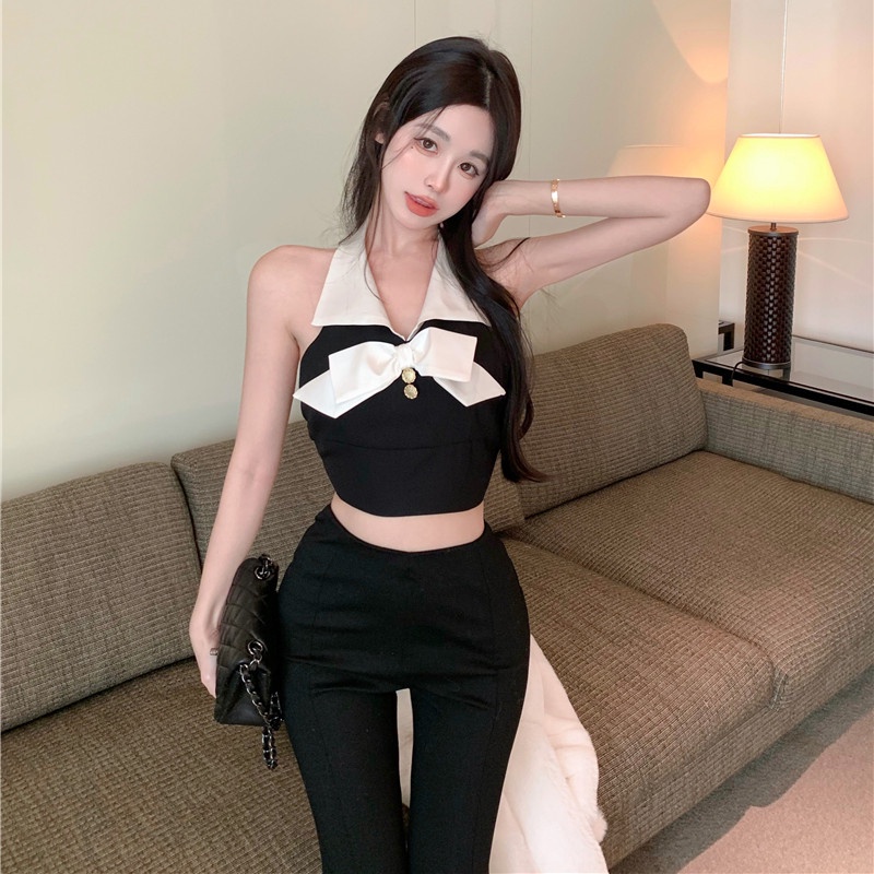 Áo Hai Dây Cổ Tim Thiết Kế Quyến Rũ Cho Nữ