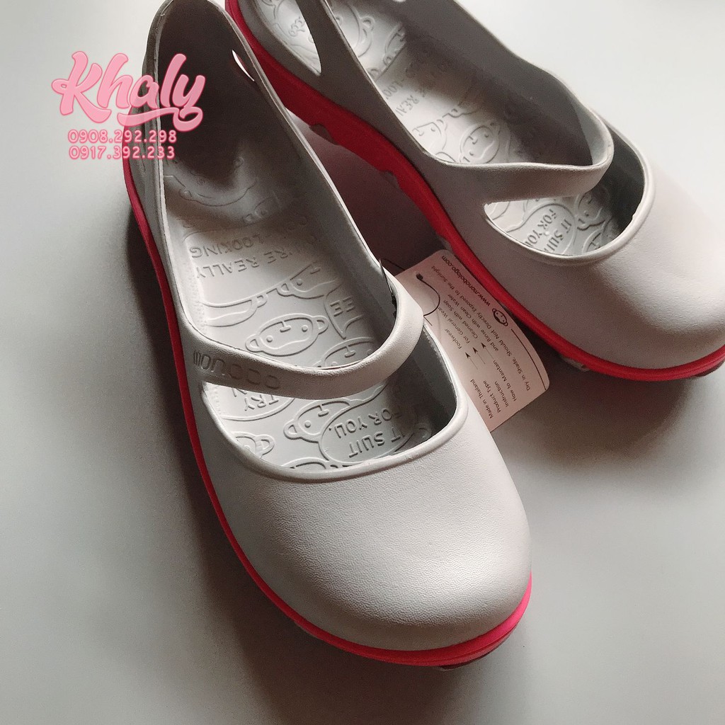 Giày bít mũi Monobo màu xám hồng size đôi 38-39 dành cho bạn nữ, bạn gái (Thái Lan) - GIAYMNBOXH