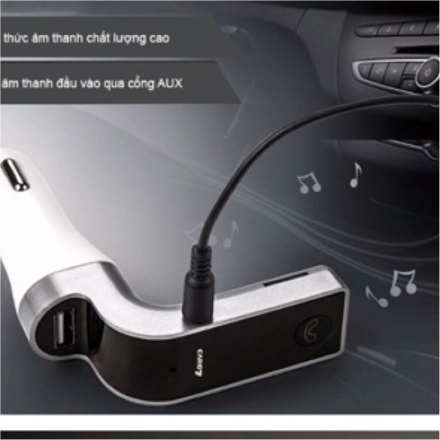 TẨU MP3 BLUETOOTH 5 IN 1 CHO Ô TÔ - 000322