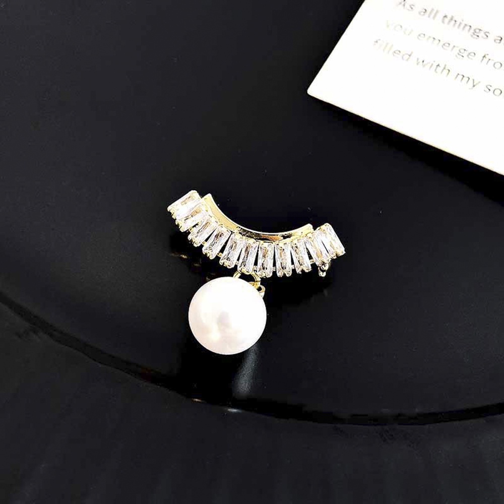 Ghim Cài Áo Đính Ngọc Trai Phong Cách Hàn Quốc Thời Trang