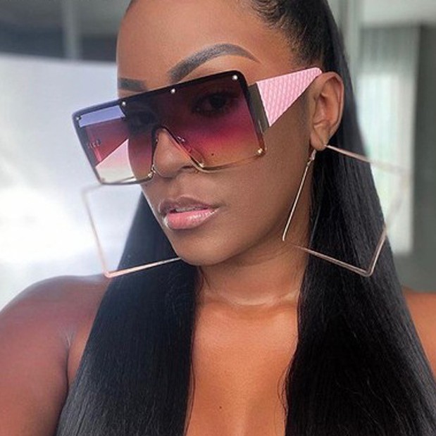 Kính mát gọng vuông bản to phong cách Châu Âu sang trọng