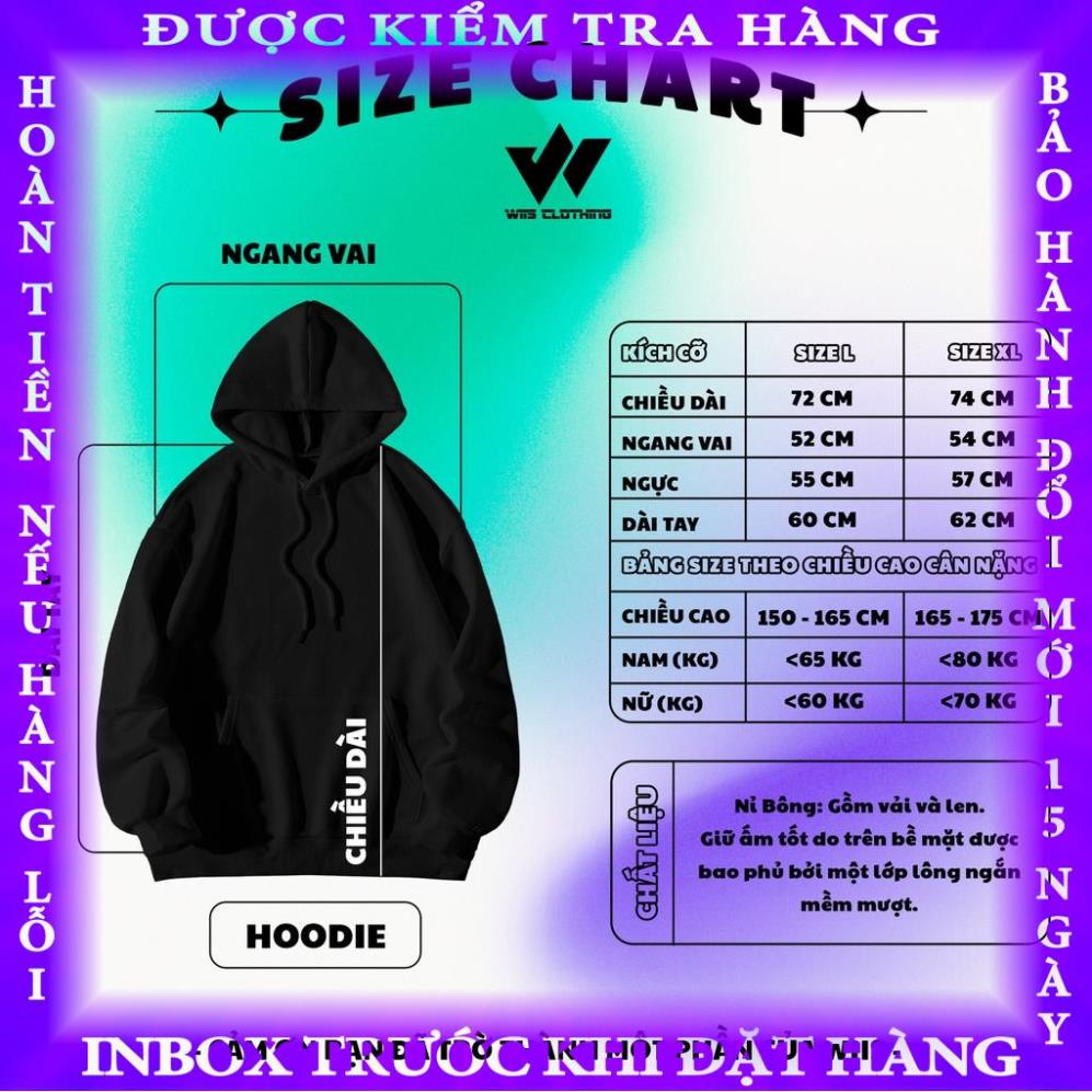Áo hoodie unisex WIIS form rộng nỉ nam nữ NASA HD23 thời trang thu đông oversize lemono