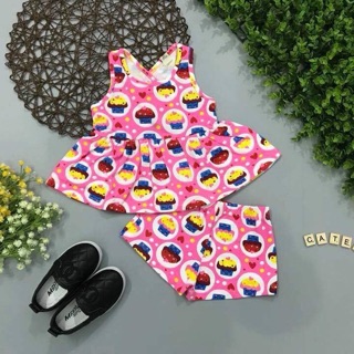 Set bộ peplum cho bé gái
