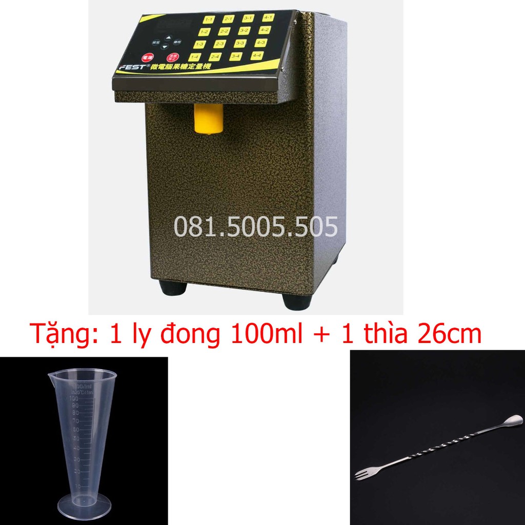 Máy định lượng đường Fest RC16 + Tặng Ly đong 100ml + Thìa bar 26cm