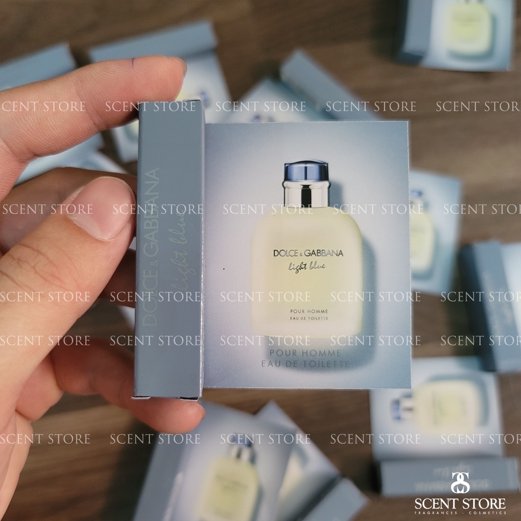 Scentstorevn - Vial chính hãng nước hoa D&amp;G Light Blue Pour homme Man, Women [0.8ml]