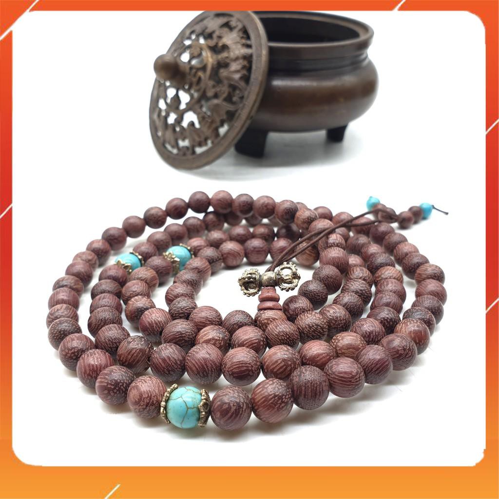 Chuỗi Quỷ Kiếm Sầu Tây Tạng Nâu Tím Phụ Kiện 8ly  CHUỖI 108 GỖ