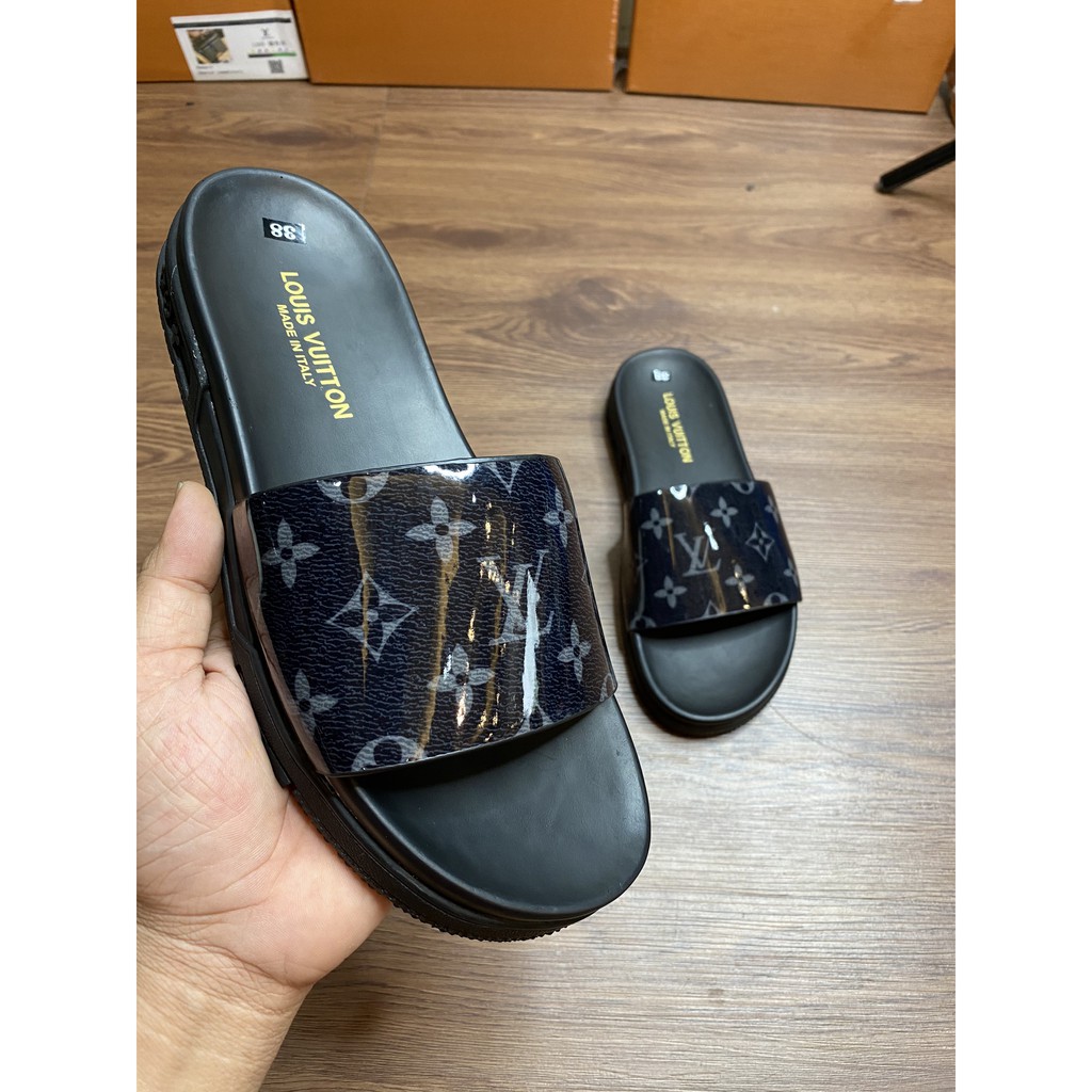 Dép lê LV nam hàng new - Dép quai ngang LV thời trang nam - Dép LV